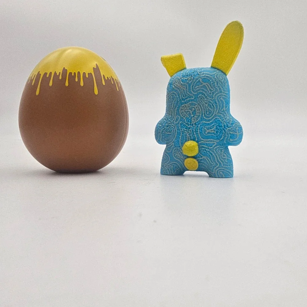 Blue swirl Fuggler Funny Ugly Monster Blue Swirl Rabbitacular Easter Egg Edition